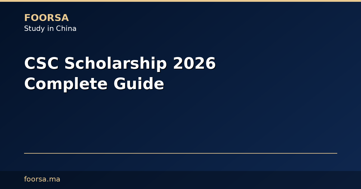 منحة CSC 2026