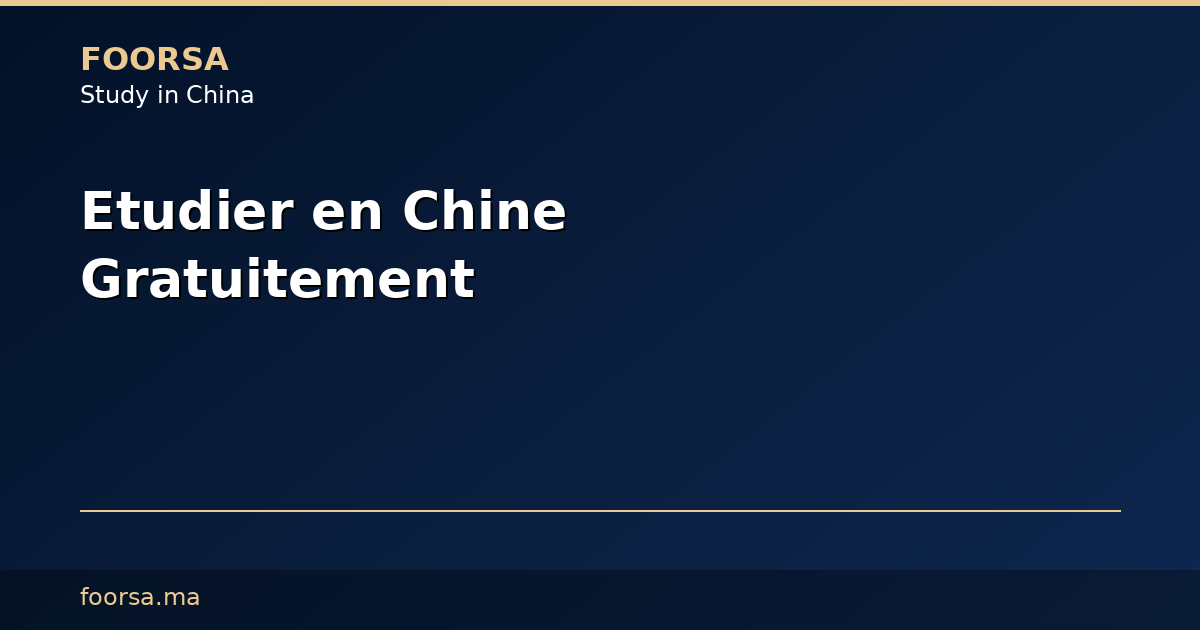 الدراسة في الصين مجاناً